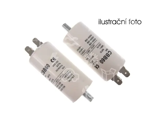 kondenzátor SC 1141, 2 uF, 450 V, d = 30x57 mm, (4 x faston + šroub)